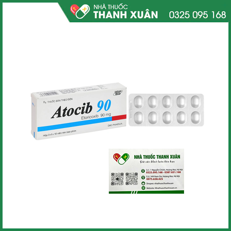 Atocid 90 thuốc chống viêm giảm đau trong trường hợp viêm khớp, gout cấp, đau bụng kinh